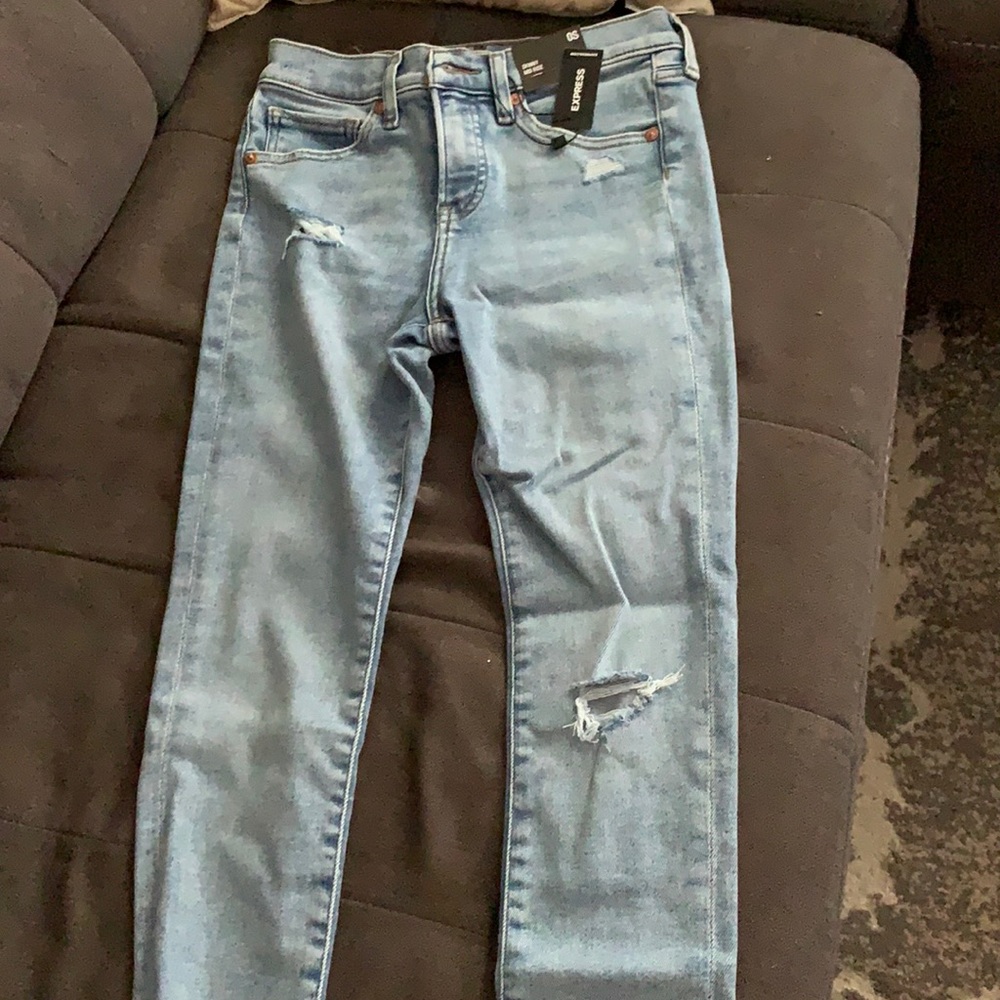 Express distressed jeans 0s